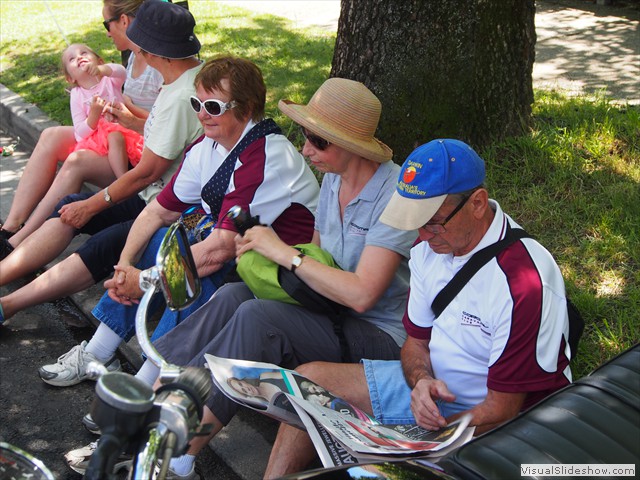 ...waiting for the parade...