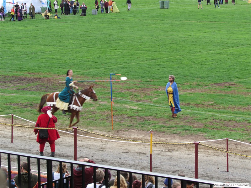 ...Lady Genevieve showing her horse skills...