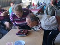 ...managed to blow out both the candles!