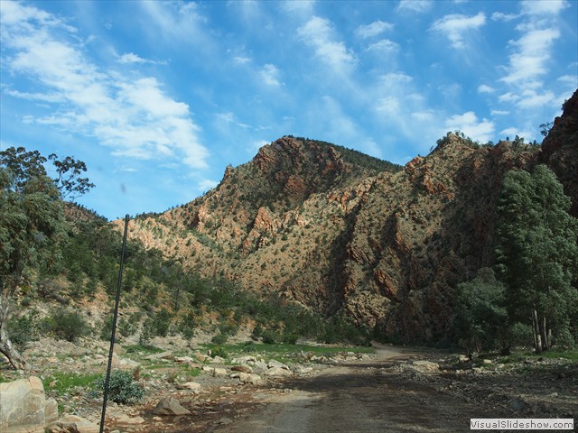 Driving through Brachina Gorge...