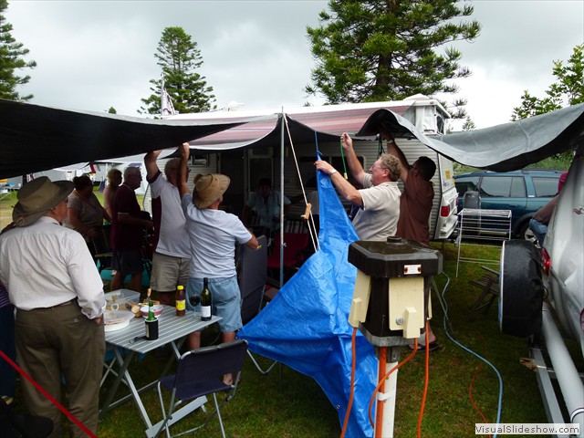 Preparing shelter