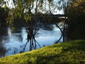 It was very wet at Cowra. Scene behind the park...