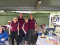 Modelling the new shirts